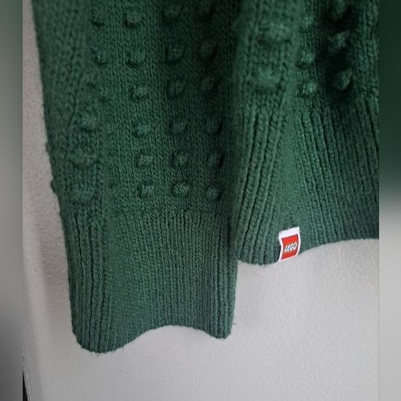Lego /Target Green Bobble Stitch Chunky Sweater #New - Picture 3 of 7